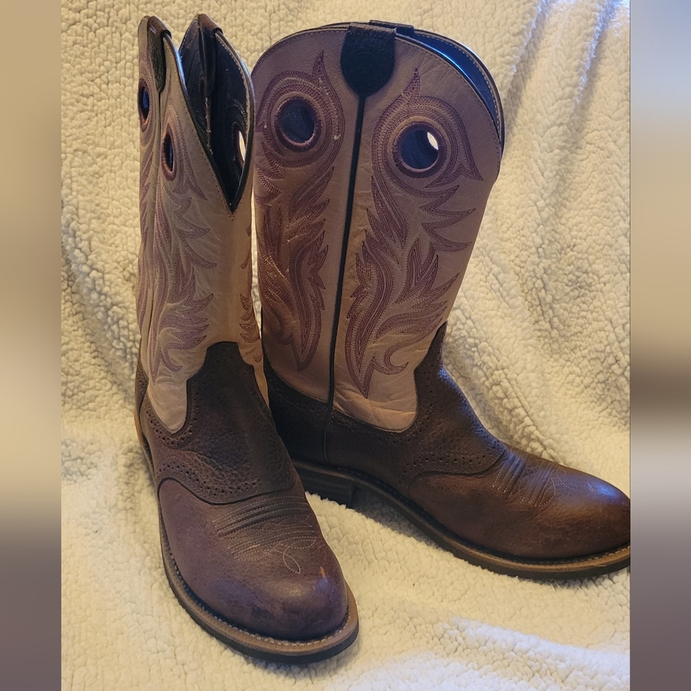 Ariat  Brown Leather Cowboy Boots Womens Size 8.5B